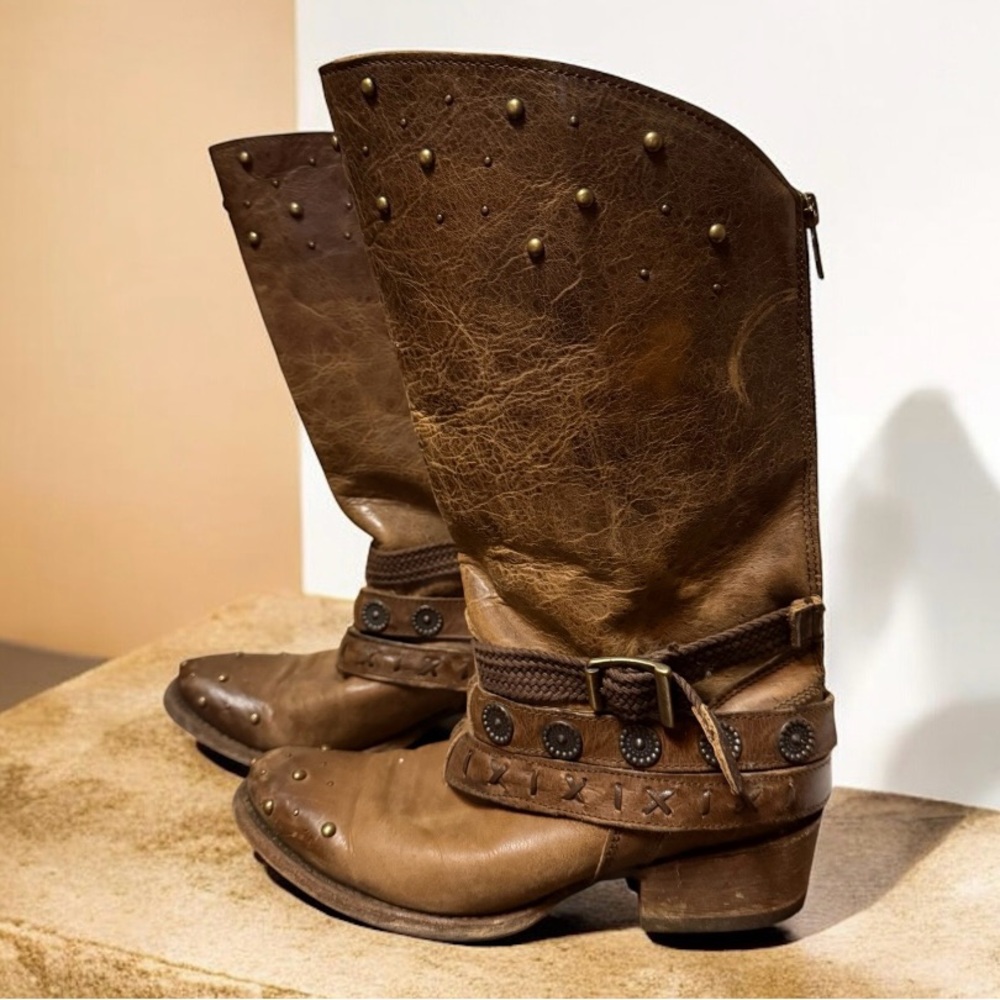 Corral~ Buckle ~Genuine Leather Boots~ Women’s Shoes ~ Size 7 - Picture 10 of 16